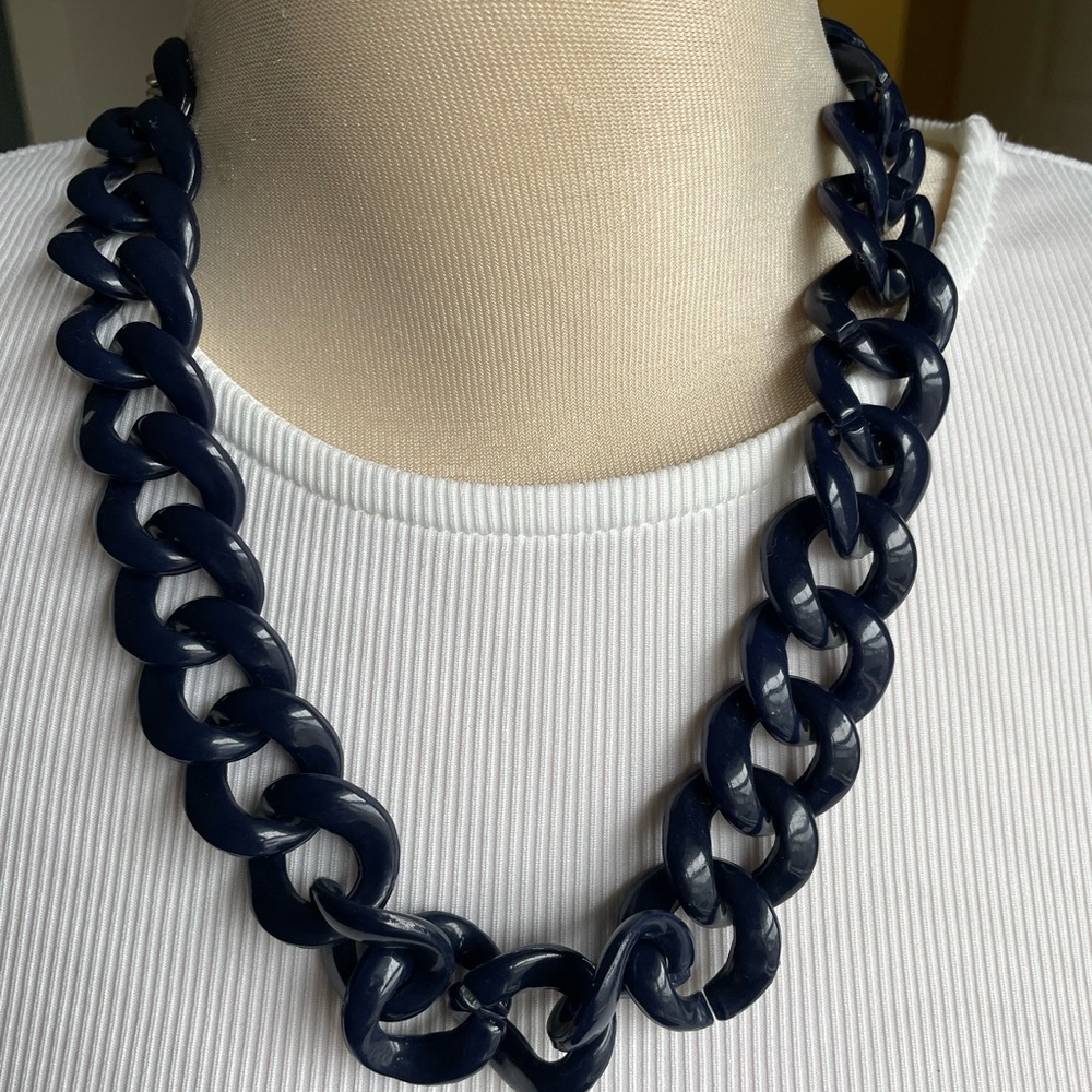 Banana Republic Midnight Blue Chain Necklace